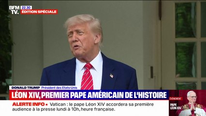 "C'est super": Donald Trump a pris la parole après l'élection du nouveau pape américain Léon XIV