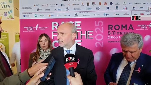 Roma - SANITÀ. RACE FOR THE CURE, SCHILLACI: BREAST UNIT ITALIANE PUNTO DI RIFERIMENTO EUROPEO (08.05.25)