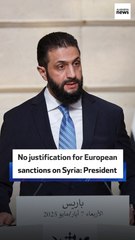 No justification for European sanctions on Syria: President