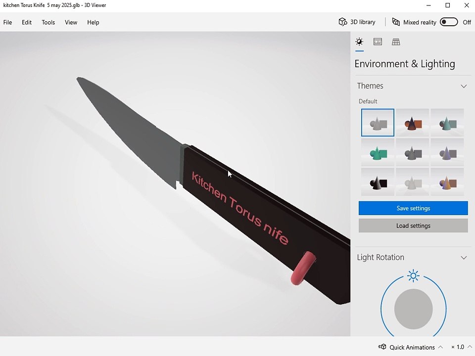 Kitchen Utilities Torus Knife
