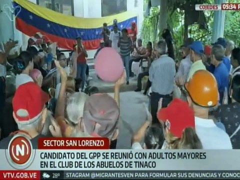 Cojedes | Abuelos y abuelas de Tinaco reciben al candidato del GPP en el sector San Lorenzo