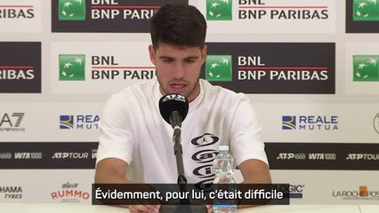 Rome - Alcaraz se réjouit du retour de Sinner