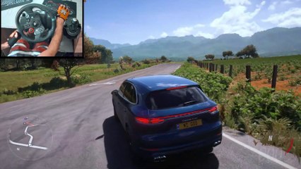 Porsche Cayenne Turbo 2018 - Forza Horizon 5 - Logitech g29 - 4K