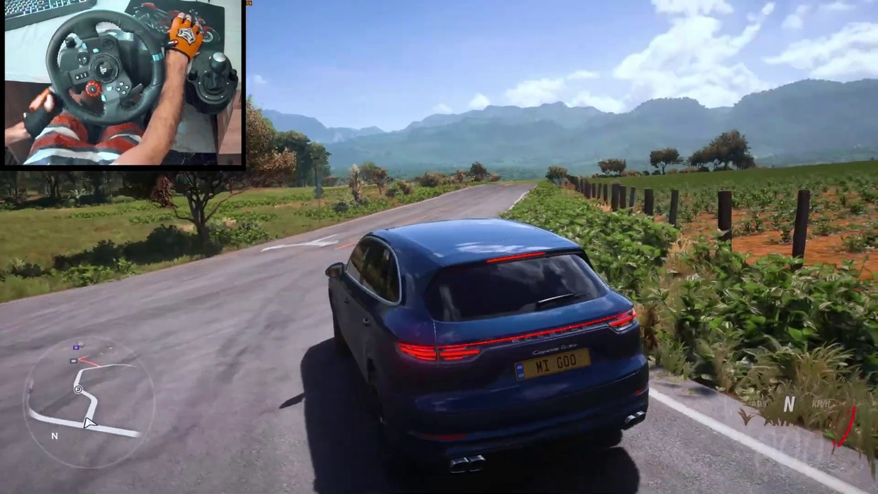 Porsche Cayenne Turbo 2018 - Forza Horizon 5 - Logitech g29 - 4K