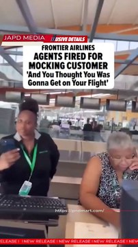 Gate Agents Fired After Mocking Passenger in Viral Video #FrontierAirlines #japdmedia #PnDmart #japd
