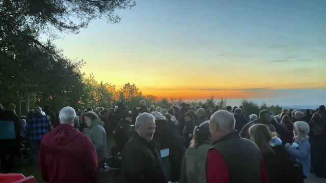 Beacons lit and crowds gathered Ruardean