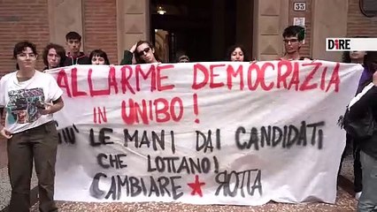 Bologna - UNIVERSITÀ. BOLOGNA, "DENUNCE A 5 CANDIDATI DI CAMBIARE ROTTA, RITIRATELE"  (08.05.25)