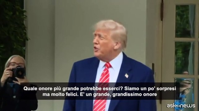 Trump: un po' sorpreso ma molto felice del primo Papa Usa