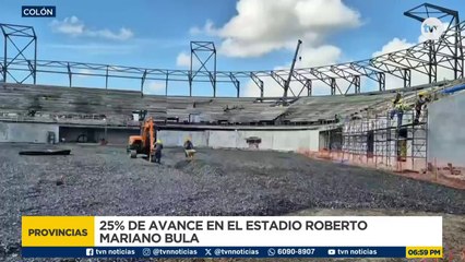 Reconstrucción del estadio Roberto Mariano Bula tiene avance de 25%