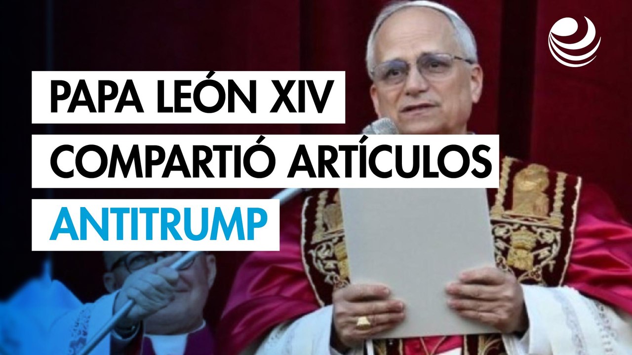El papa León XIV compartió artículos que critican a Trump y Vance