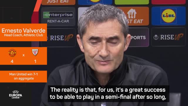 Valverde proud of Athletic for reaching Europa League semi-final