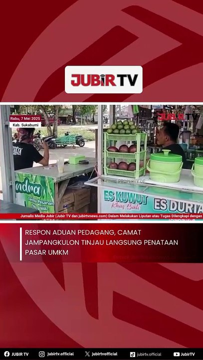 Respon Aduan Pedagang, Camat Jampangkulon Tinjau Langsung Penataan Pasar UMKM