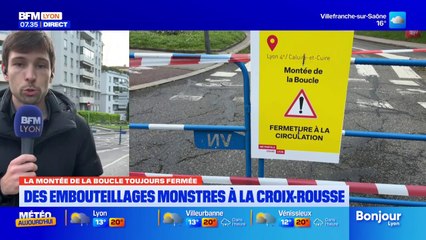 Embouteillages, itinéraires longs… la galère des Lyonnais pendant la fermeture de la montée de la Boucle