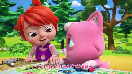 Sharing is Caring Song _ CoComelon Animal Time _ Animals for Kids