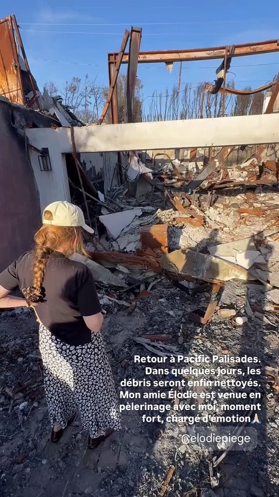 "Dans quelques jours, les débris seront enfin nettoyés" annonce Laeticia Hallyday dans sa story Instagram