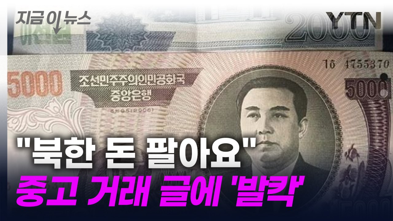 "실제 북한 사람과 교환 지폐 팔아요"....당근에 올라온 황당 게시글 [지금이뉴스]...