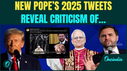 New Pope's 2025 Tweets Reveal SHOCKING DETAILS | Did Robert Target Trump & Vance in Social Media?