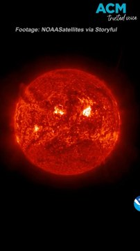 Dramatic solar eruptions captured in satellite footage