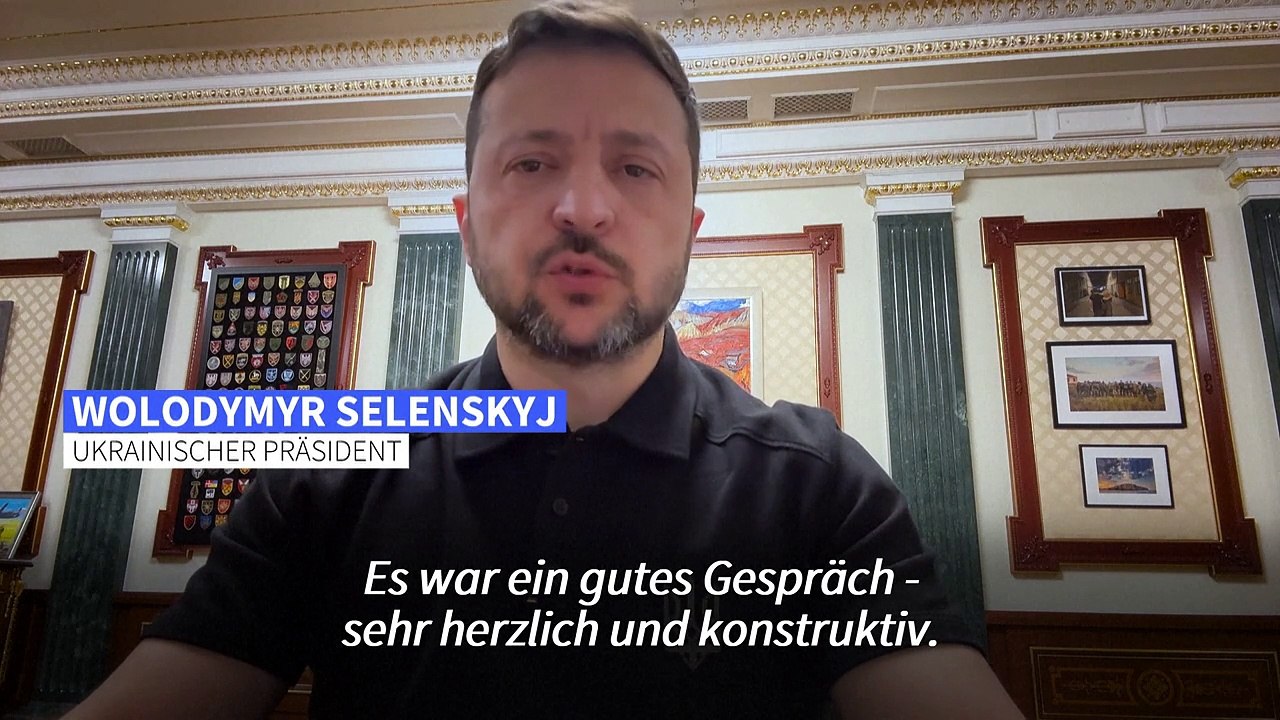 Selenskyj und Trump besprechen bei Telefonat mögliche Waffenruhe