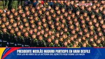 Presidente Nicolás Maduro participa en el desfile que conmemora 80 años de la Gran Guerra Patria