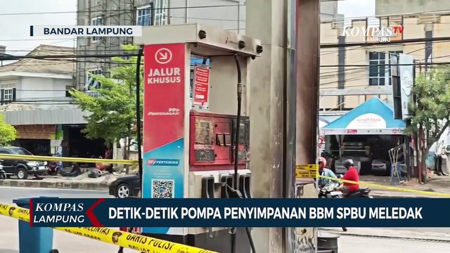 Detik-Detik Pompa Penyimpanan BBM SPBU Meledak