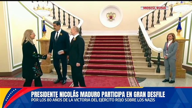 Presidente ruso Vladímir Putin recibe a líderes mundiales por el Día de la Victoria