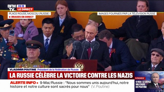 Vladimir Poutine affirme que l'ensemble de la Russie soutient l'offensive en Ukraine