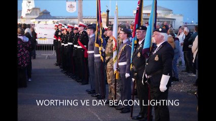 Worthing VE Day beacon lighting