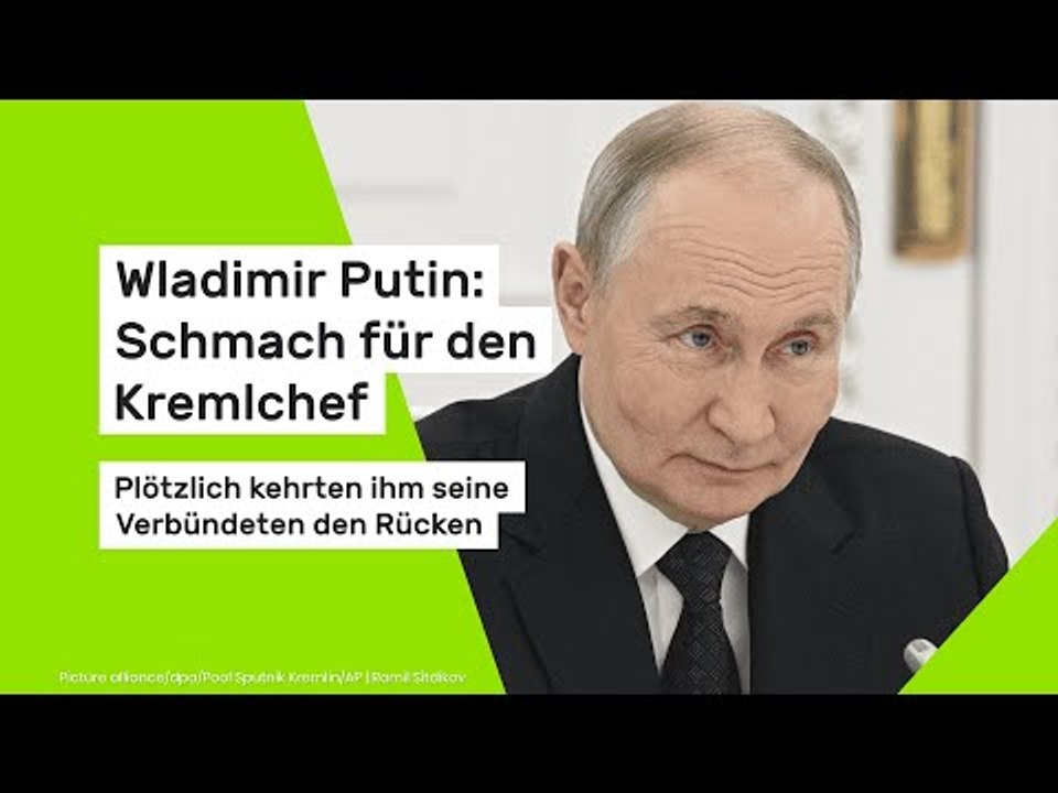 Wladimir Putin: Schmach für den Kremlchef: Plötzlich kehrten ihm seine Verbündeten den Rücken