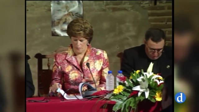 Visita del papa León XIV a Oropesa (Toledo) en 2002