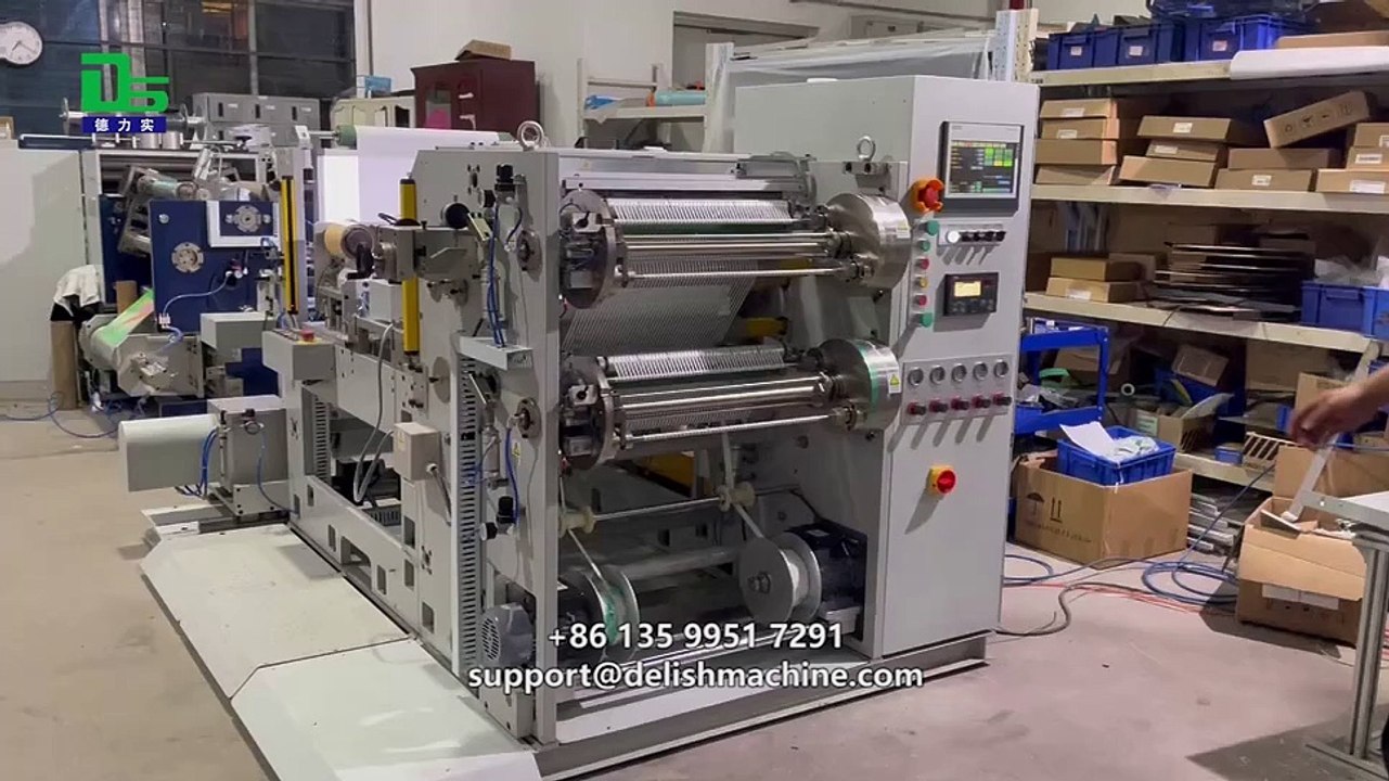 Correction tape slitter, slitting and rewinding into separate small rolls