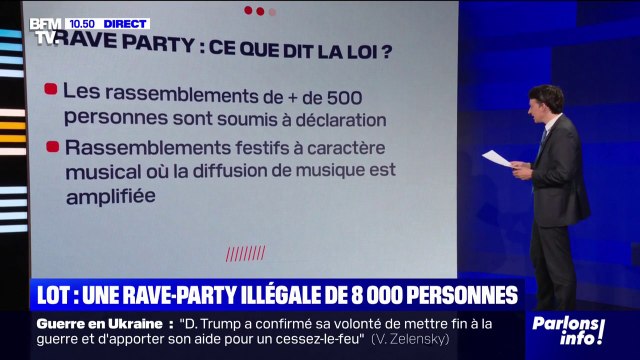 LES ÉCLAIREURS - Rave-party illégale de 8.000 personnes dans le Lot: que dit la loi?