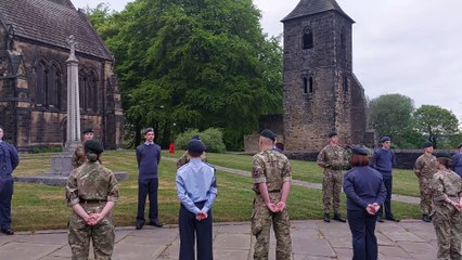 VE Day 80th Anniversary parade at St Mary's Church, Mirfield