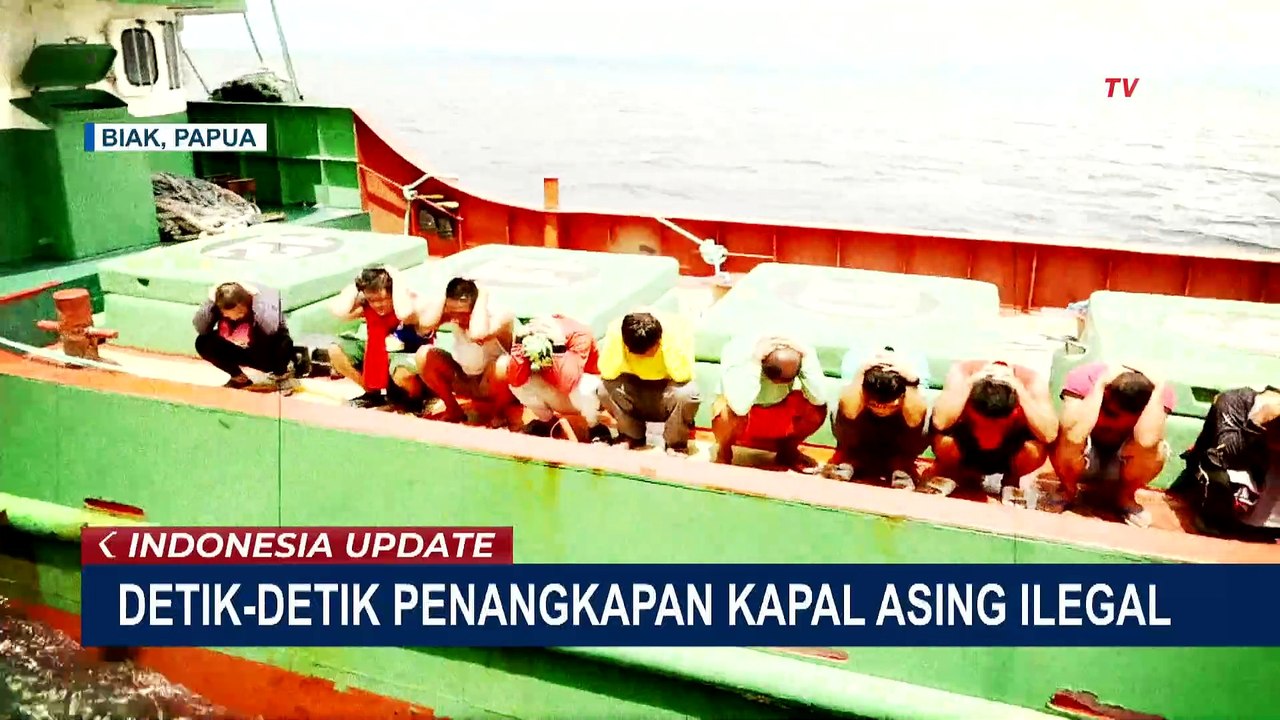 KKP Kejar dan Tangkap Kapal Ikan Asing Ilegal di Biak, 32 Warga Filipina Diamankan