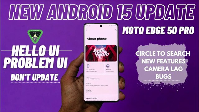 Moto Edge 50 Pro May Update 🔥 | Android 15 Stable Update is Here! | New Features & Fixes