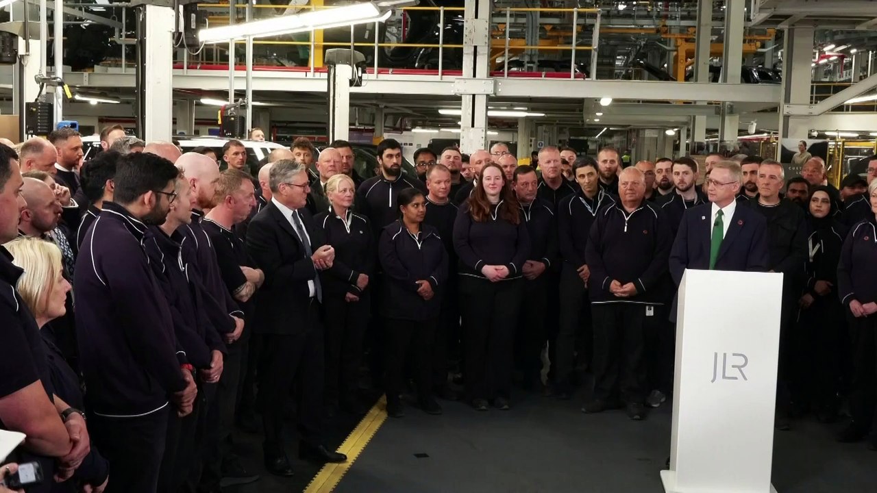 Sir Keir Starmer tells JLR plant trade deal will cut tariffs for car manufacturers