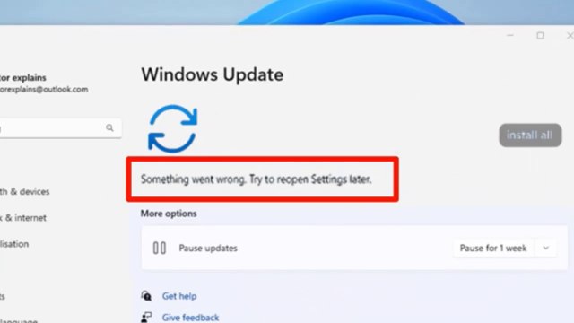 Solved - Something went wrong try to reopen settings later windows 11 / 10 update