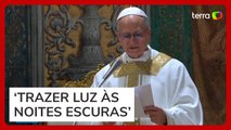 Em 1ª missa, papa Leão XIV defende 'trazer luz à escuridão'; veja na íntegra