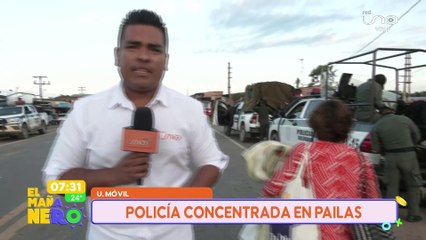 SCZ POLICÍA CONCENTRADA EN PAILAS