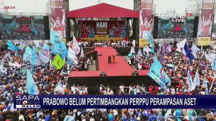 Presiden Prabowo Belum Pertimbangkan Terbitkan Perppu Perampasan Aset