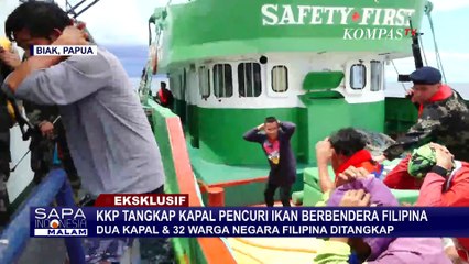 Eksklusif! Detik-Detik Penangkapan Kapal Ilegal Asal Filipina di Biak, 32 WNA Ditangkap