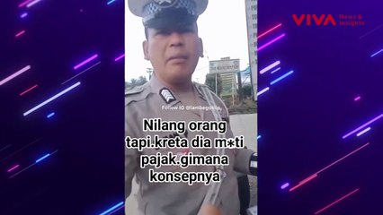 Momen Kocak Polisi Ditilang Balik Warga Gegara Ini