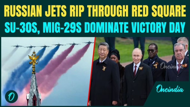 VIDEO: Russian Fighter Jets Blaze Over Moscow -S-400 Missile Systems Roll Out in Massive Victory Day