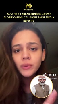 Pakistani actor Zara Noor Abbas has criticized her Indian audience for celebrating conflict, stating, “War is no joke; only those who lose loved ones understand its pain.” She also dismissed Indian media reports about attacks on Lahore and Karachi, emphas