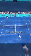 La terre battue bleue 😳