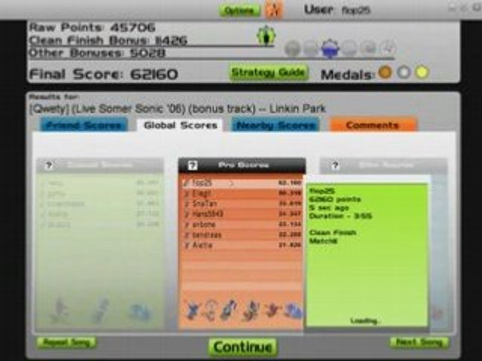 Audiosurf Linkin park qwety live