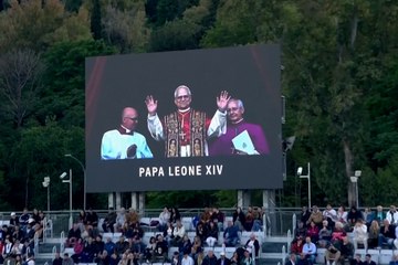 La reacción del público al anunciar a Papa León XIV en medio del Masters 1000 de Roma