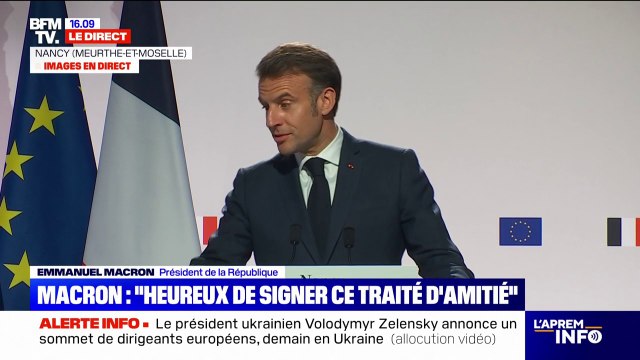 Emmanuel Macron: Nous sommes heureux de signer ce traité d'amitié entre la France et la Pologne