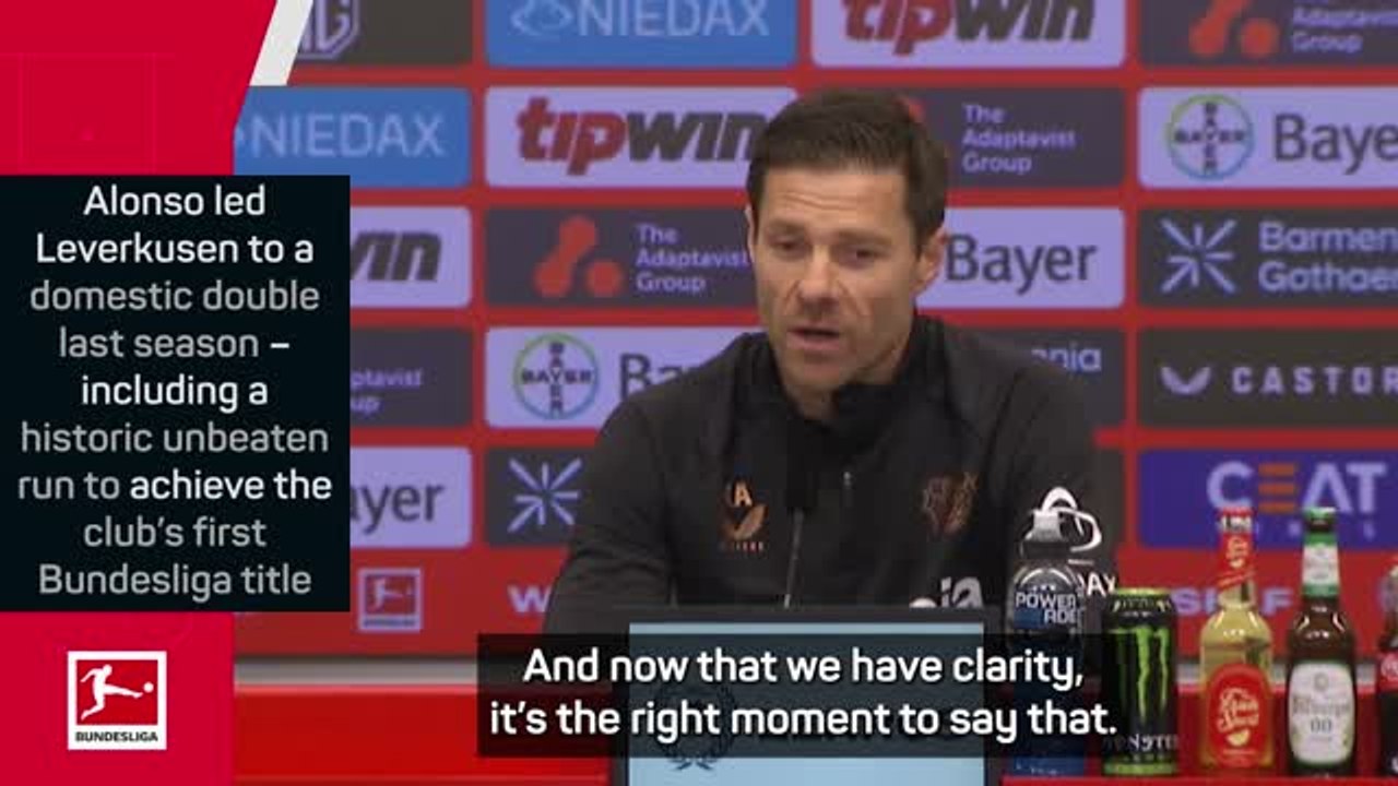 'The right moment' - Xabi Alonso announces Leverkusen departure