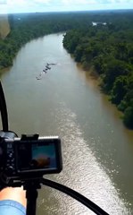 ¡Impresionante! Captan a una gigantesca anaconda deslizándose por el Amazonas (Video)